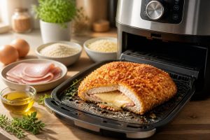 découvrez comment préparer et cuire parfaitement un cordon bleu au air fryer pour un résultat croustillant et savoureux, facile et rapide.